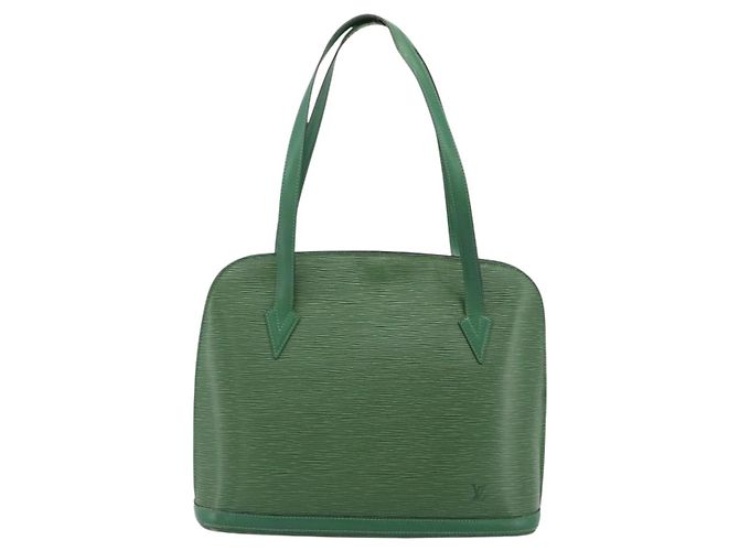 Borsa a Spalla LOUIS VUITTON Epi Lussac Verde M52284 LV Auth 184911 - vista 13