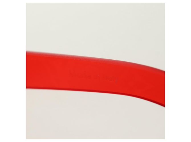 LOUIS VUITTON Gafas de sol Monogram LV x Supreme Citymark SP de plástico Auth 184270SM Roja - vista 10