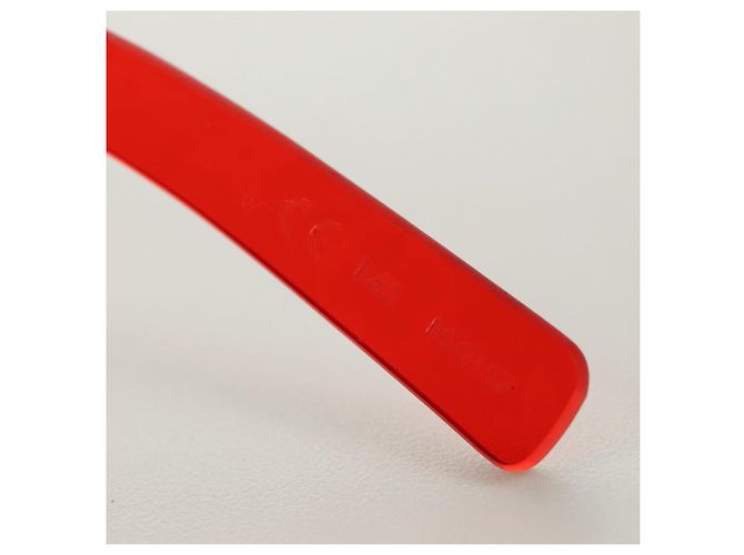LOUIS VUITTON Gafas de sol Monogram LV x Supreme Citymark SP de plástico Auth 184270SM Roja - vista 11