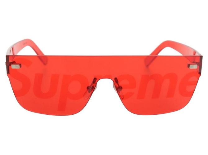 LOUIS VUITTON Gafas de sol Monogram LV x Supreme Citymark SP de plástico Auth 184270SM Roja - vista 13