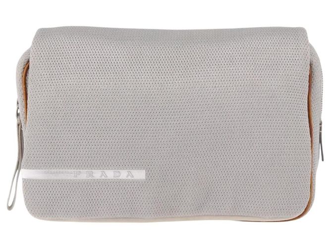 Zaino PRADA Sports Line Canvas Silver Auth bs35592 Argento - vista 13