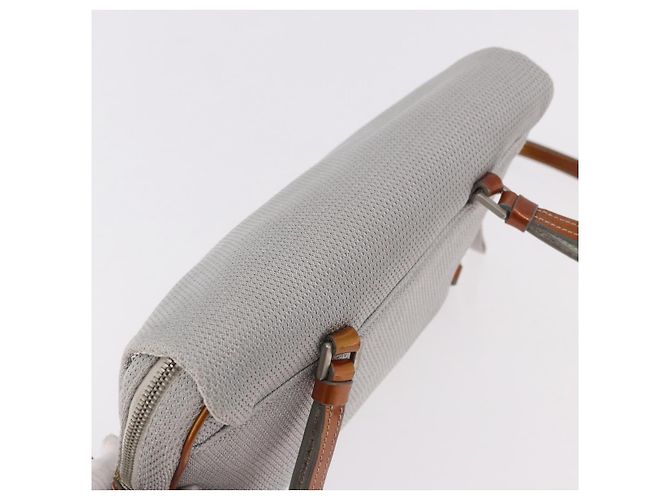 Zaino PRADA Sports Line Canvas Silver Auth bs35592 Argento - vista 14