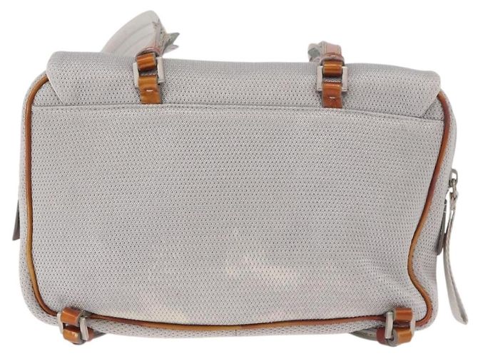 Zaino PRADA Sports Line Canvas Silver Auth bs35592 Argento - vista 2