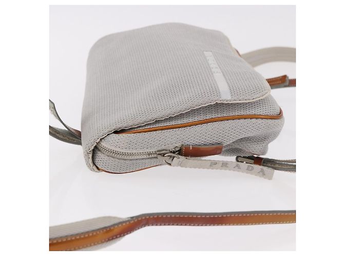 Zaino PRADA Sports Line Canvas Silver Auth bs35592 Argento - vista 5