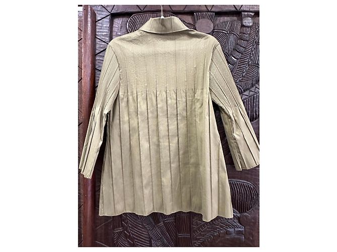 Cotélac Camisa plisada verde de manga larga - vista 2