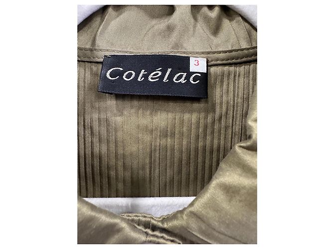 Cotélac Camisa plisada verde de manga larga - vista 3