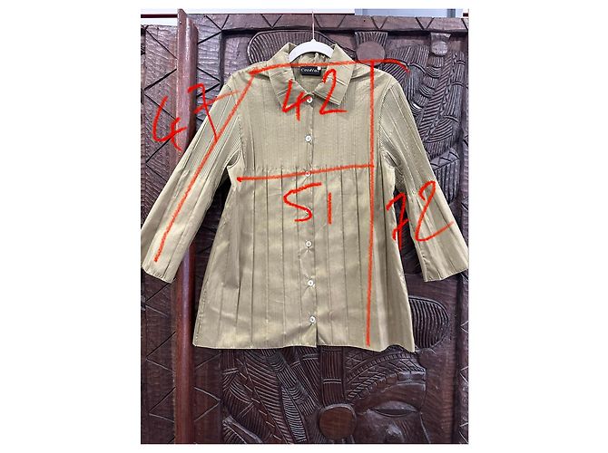 Cotélac Camisa plisada verde de manga larga - vista 5