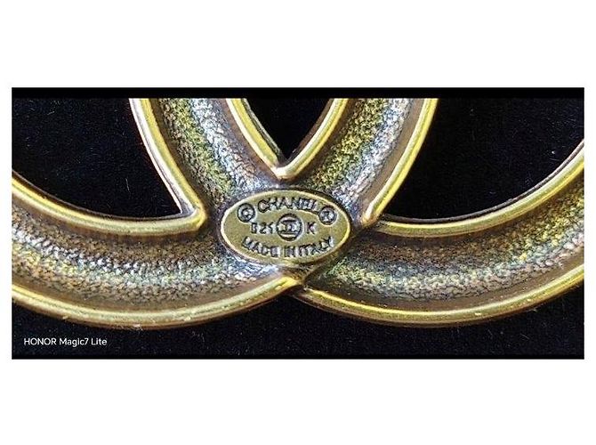 Chanel CC Paris Brosche Goldfarben Golden - Ansicht 5