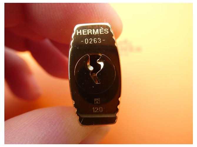 Hermès Lucchetto e Chiavi Placcati Oro D'oro - vista 4
