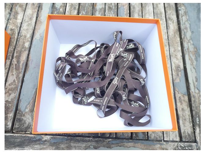 Hermès Mini Kelly Orange Storage Box & Accessories Brown - view 4