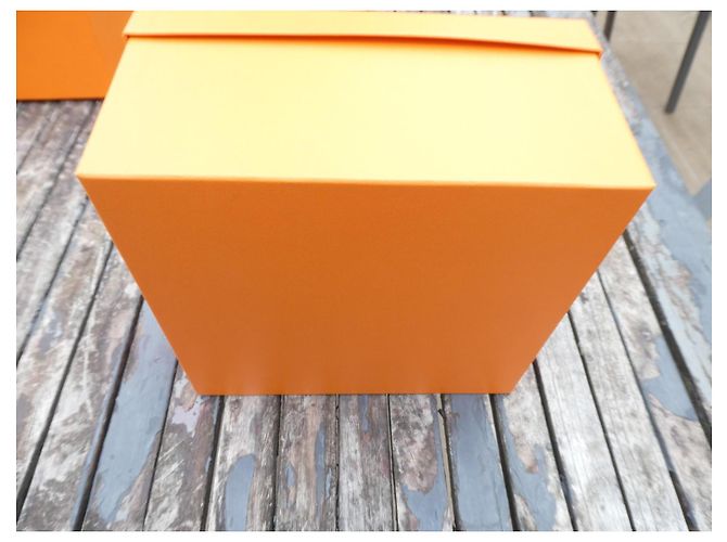 Hermès Mini Kelly Orange Storage Box & Accessories Brown - view 5