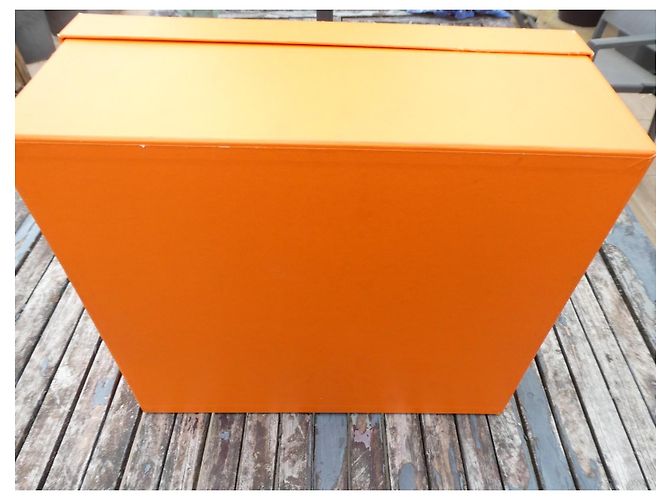 Hermès Herbag Storage Box Brown Orange - view 7
