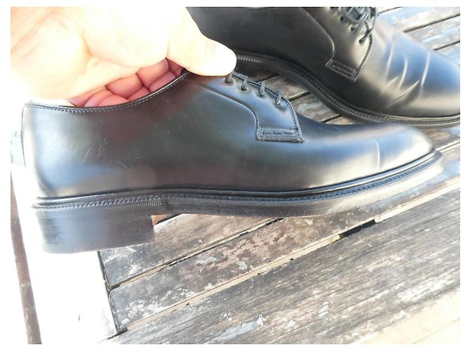 Autre Marque Carmina Shoemaker Scarpe Derby in pelle nera Nero - vista 2