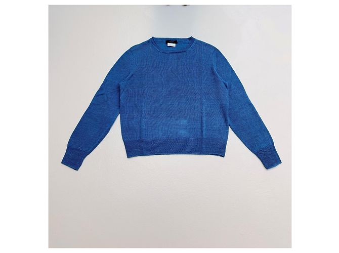 Weekend Max Mara Pull en maille fine bleu - vue 3