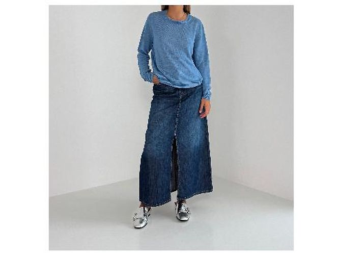 Weekend Max Mara Pull en maille fine bleu - vue 7