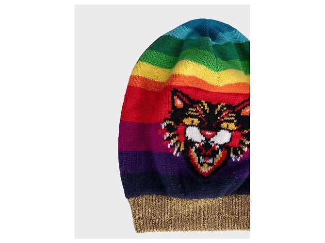 Gucci Multicolor Animal Print Wool Hat Size 58/ L Pre-owned - view 3