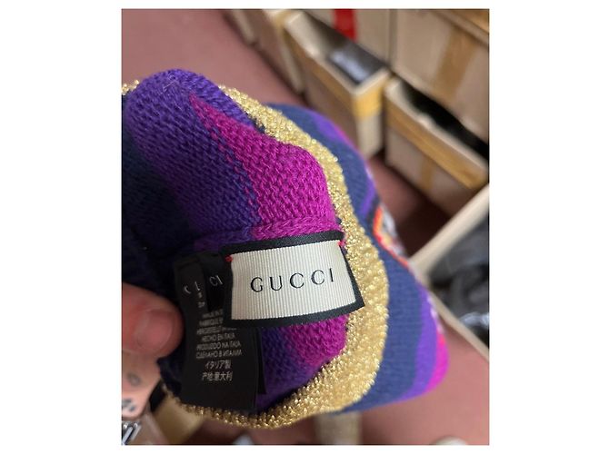 Gucci Multicolor Animal Print Wool Hat Size 58/ L Pre-owned - view 5