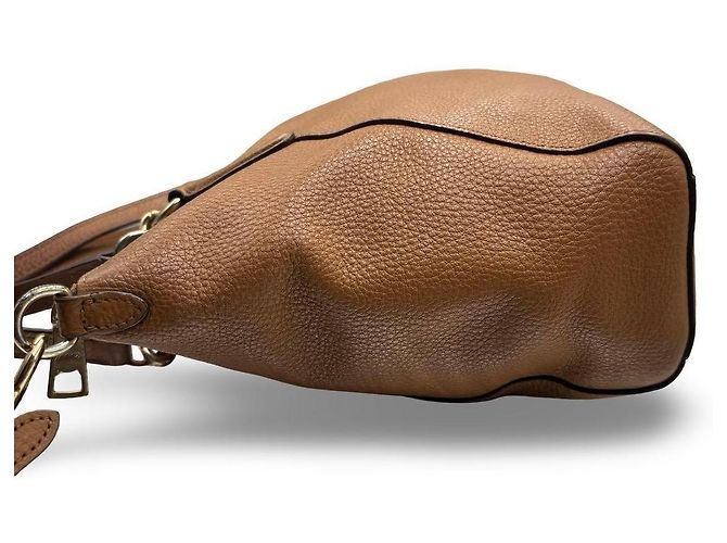 Borsa Tote Coach in pelle granulata marrone - vista 6