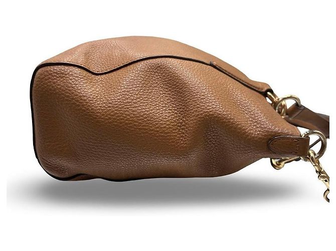Borsa Tote Coach in pelle granulata marrone - vista 7
