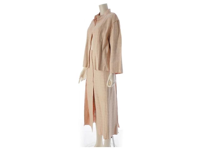 Chanel Conjunto de Chaqueta y Falda de Tweed Rosa - vista 15