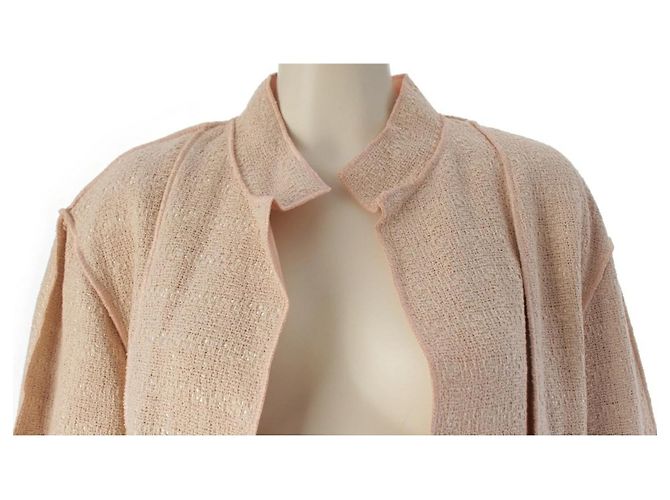 Chanel Conjunto de Chaqueta y Falda de Tweed Rosa - vista 4