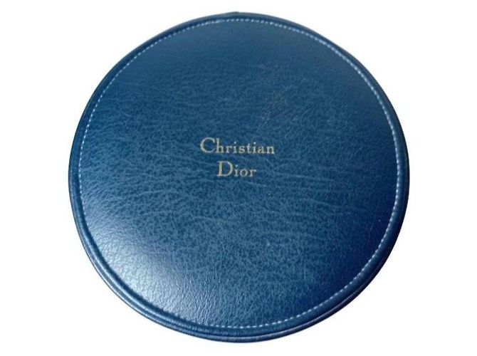 Christian Dior Leather Vanity Case Blue - view 3