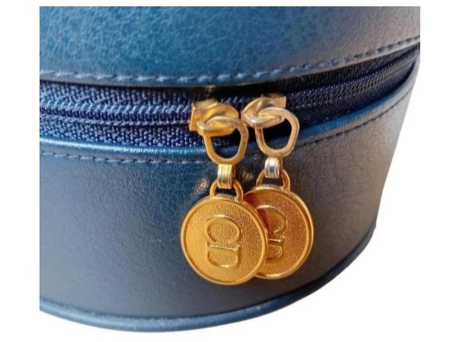 Christian Dior Leather Vanity Case Blue - view 4
