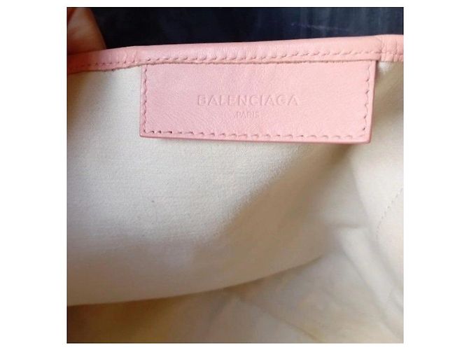 Balenciaga Cabas Tote Bag Paris Beige Melocotón - vista 3