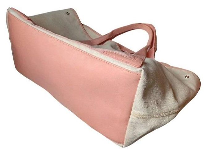 Balenciaga Cabas Tote Bag Paris Beige Melocotón - vista 4