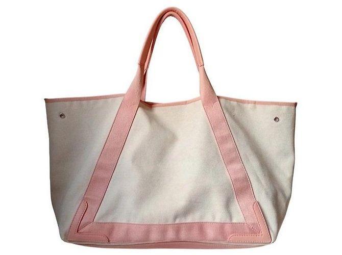 Balenciaga Cabas Tote Bag Paris Beige Melocotón - vista 5