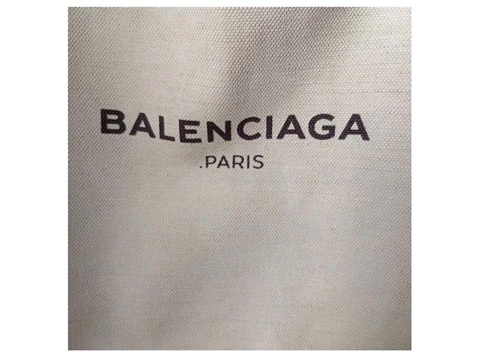 Balenciaga Cabas Tote Bag Paris Beige Melocotón - vista 8