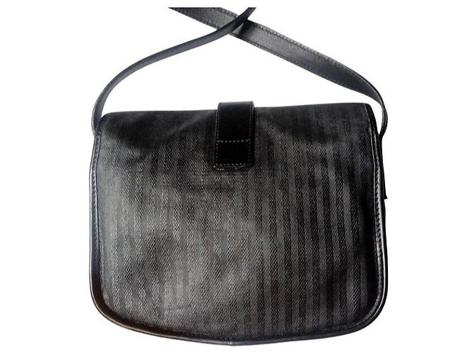 Borsa a tracolla Fendi a righe Nero - vista 6