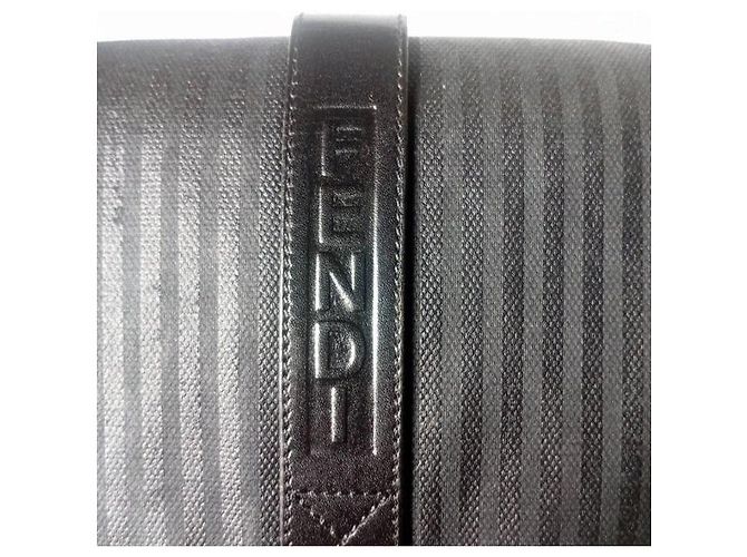 Borsa a tracolla Fendi a righe Nero - vista 9