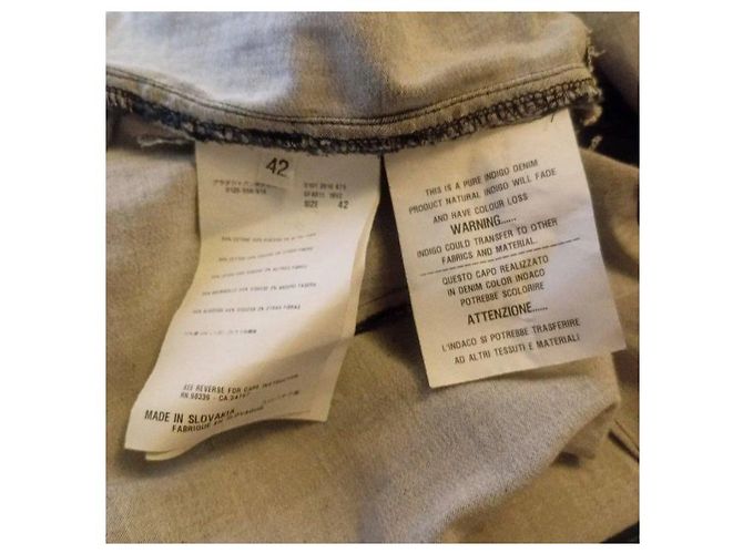 Prada Trägerloses Denim-Kleid Dunkelblau - Ansicht 6