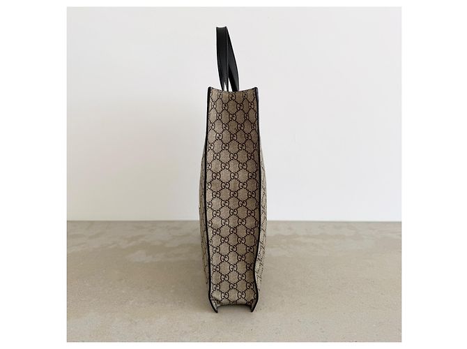 Gucci GG Supreme Blind for Love Bee Tote Marrone Monogramma - vista 10