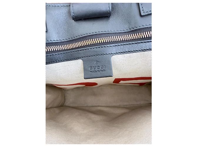 Gucci GG Supreme Blind for Love Bee Tote Marrone Monogramma - vista 15