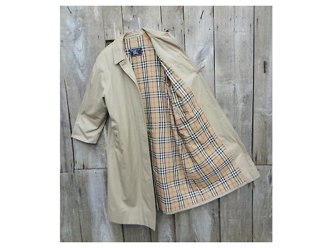 Burberry Impermeable Gabardina Beige Talla 48 - vista 3