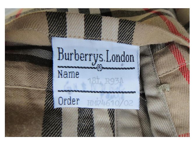 Burberry Impermeable Gabardina Beige Talla 48 - vista 4