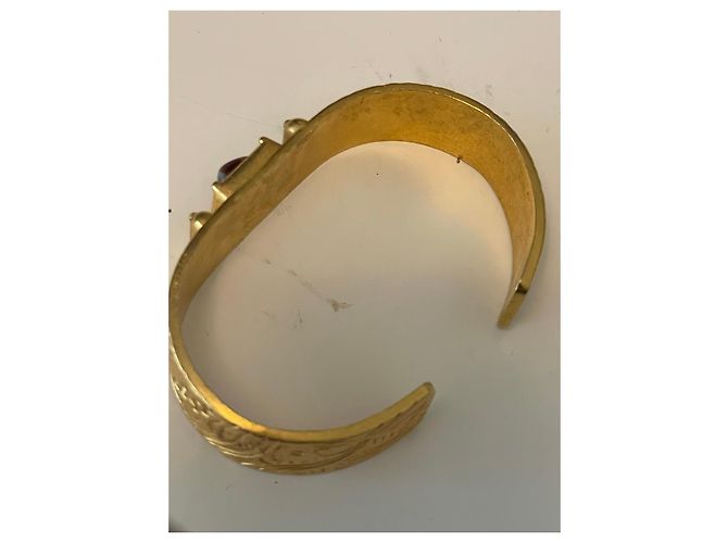 Autre Marque Bracciale manchette Maroussia Slava Zaitsev in metallo dorato Marrone D'oro - vista 3