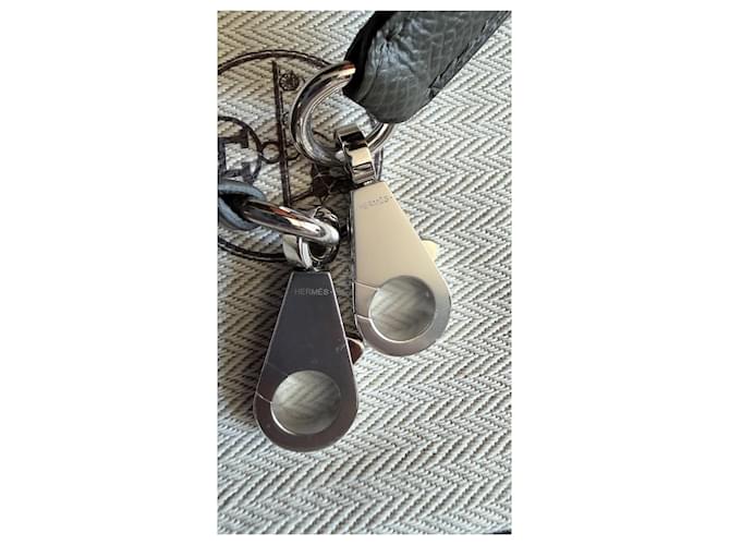 Hermès Kelly 25 Sellier Epsom Grigio antracite Verde scuro - vista 5