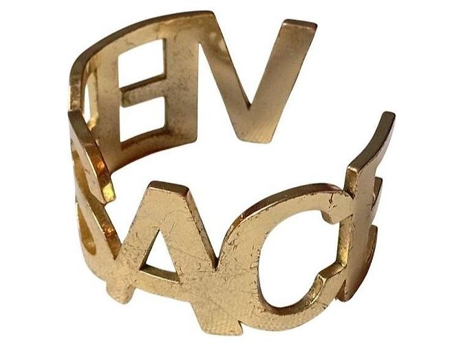 Versace Pulsera Rígida Golf Chunky Dorado - vista 4