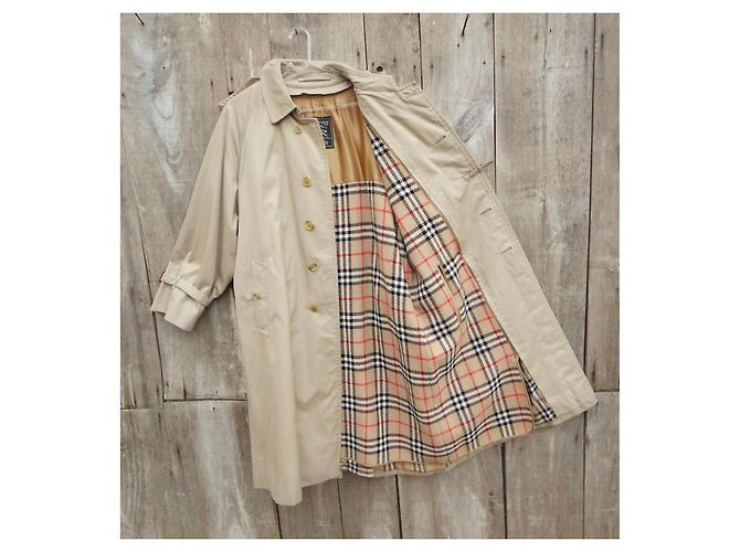 Trench-coat Burberrys beige in cotone - vista 4