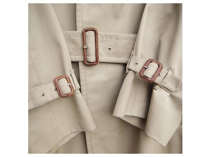 Trench-coat Burberrys beige in cotone - vista 5