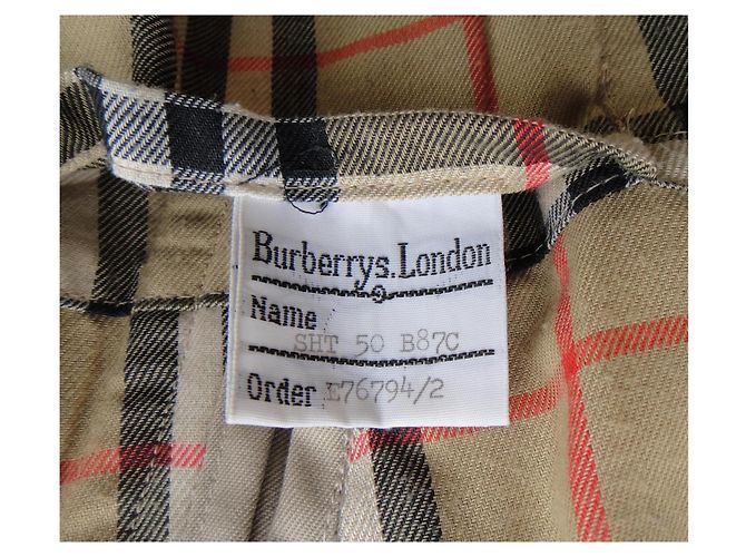 Trench-coat Burberrys beige in cotone - vista 7