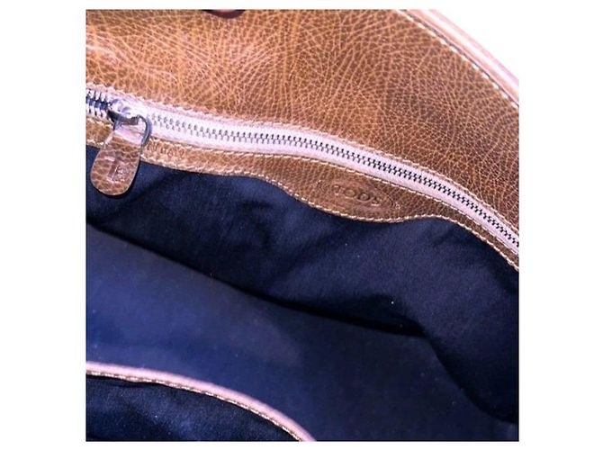Tod's D-Styling Borsa Tote in Pelle Marrone - vista 6