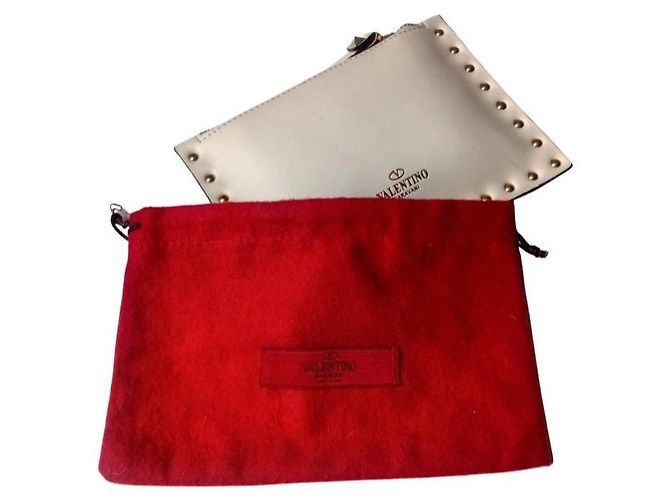 Valentino Garavani Pochette Rockstud Bianco - vista 5