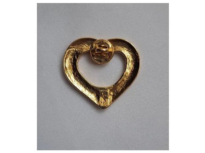 Yves Saint Laurent Broche Cœur Dorée - vue 2