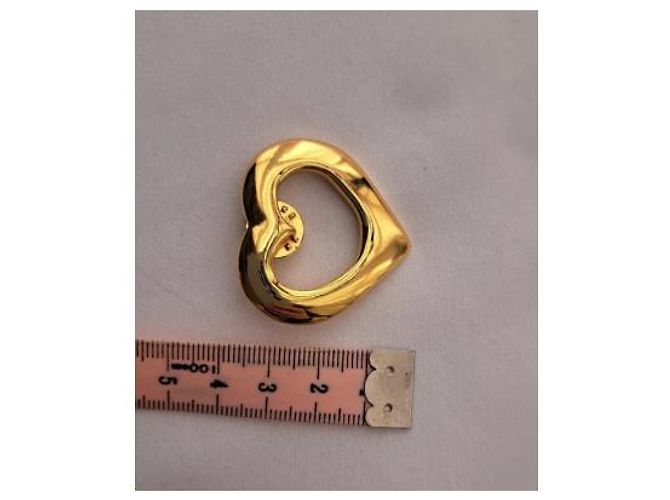 Yves Saint Laurent Broche Cœur Dorée - vue 8