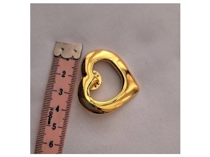 Yves Saint Laurent Broche Cœur Dorée - vue 9