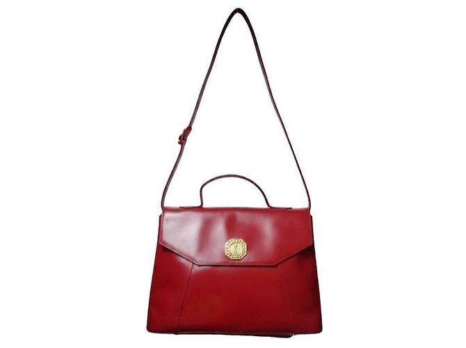 Yves Saint Laurent Borsa Satchel in pelle rossa Rosso - vista 2